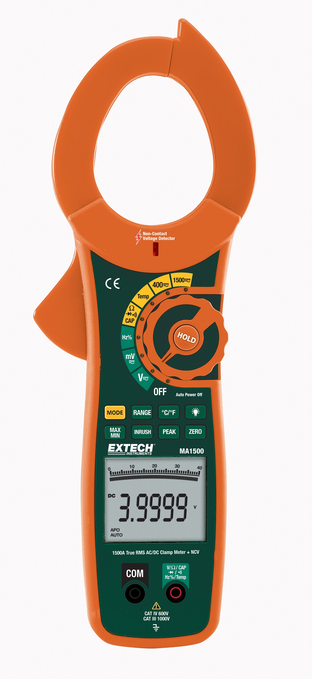 Extech Instruments 380947-NIST True RMS AC/DC Mini Clamp Meter with  NIST、400 A