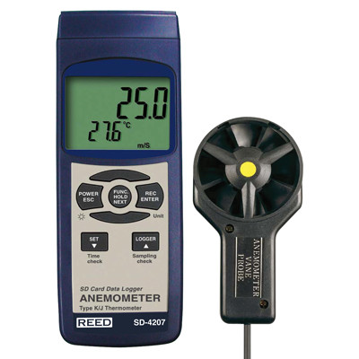 Reed SD-4207 Thermo-Anemometer/ Datalogger