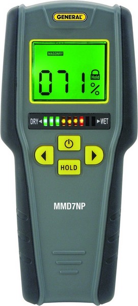 General Tools Moisture Meter MMD950 - Humidity Sensor - Pin Type / Pinless  Device - Spherical Sensor