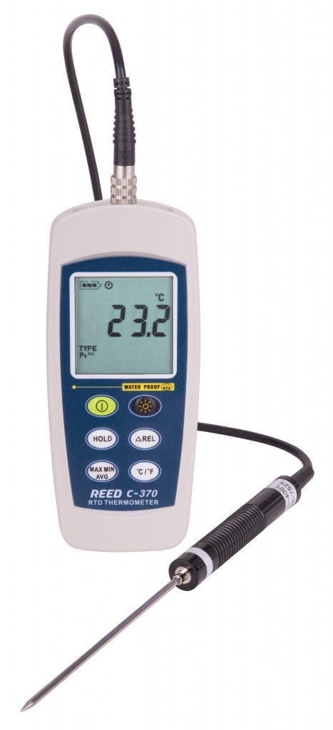 Reed C-370 High Accuracy RTD Digital Thermometer, -148 to 572°F ...