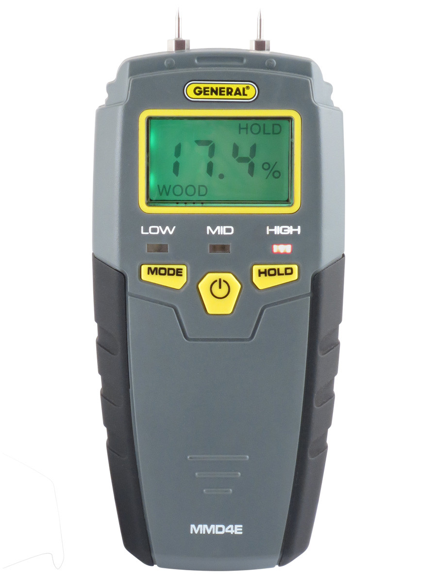 General Tools Digital Moisture Meter MMD7NP - Humidity Sensor- Pinless and  Non-Invasive