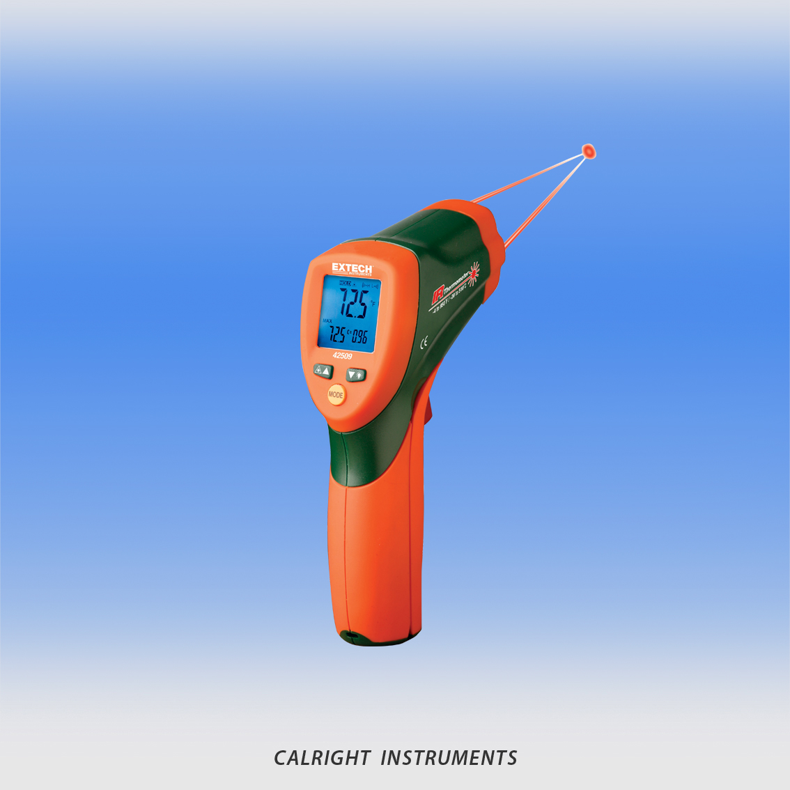 Extech IR320 Waterproof Dual Laser Infrared Thermometer with Alarm