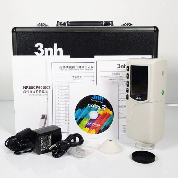 3nh NR60CP Precision Colorimeter with included accessories