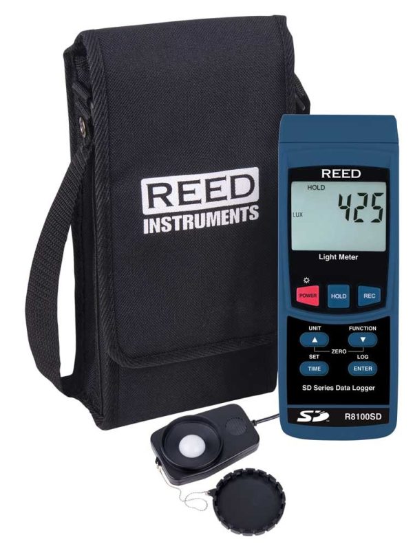 Reed R8100SD Data Logging Light Meter: 10,000 Fc/ 100,000 Lux - Image 2